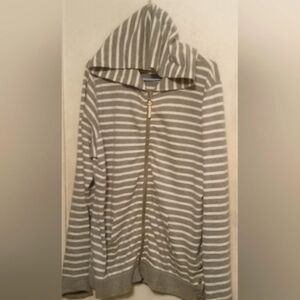 Visvim Striped Grey and white Hoodie Size Large